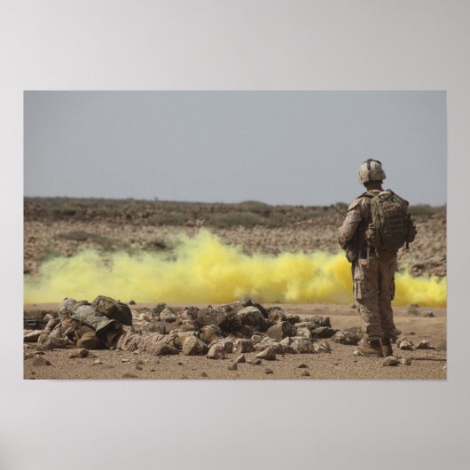 Poster Les marines assurent la sécurité (Devant)
