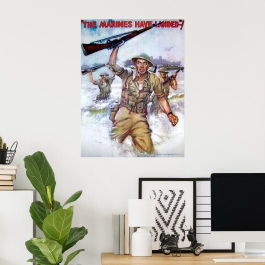 Poster Les Marines Sont Arrivés ! (Bureau à domicile)