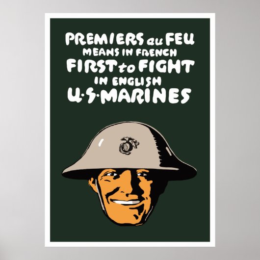 Poster Les Marines US - Le Premier À Se Battre (Devant)