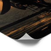 Poster Les marins travaillent sur un avion Hawkeye E-2C (Coin)