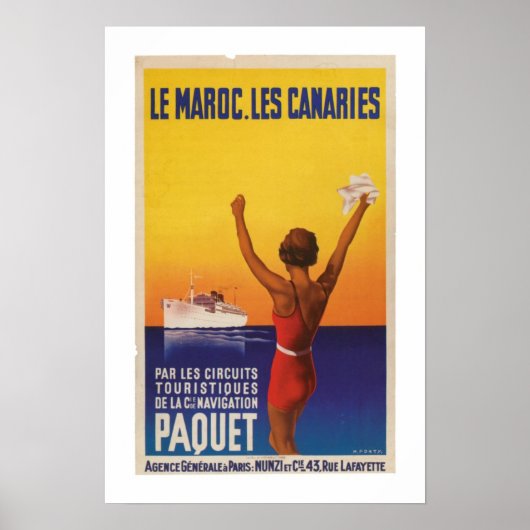 Poster Les Maroc, Les Canaries - Paquet (Devant)