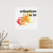 Poster Les Mathématiciens Sont Chauds (Cuisine)