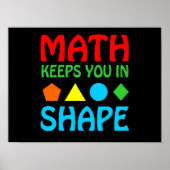 Poster Les mathématiques gardent dans l'espace Mathème En (Devant)