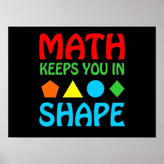 Poster Les mathématiques gardent dans l'espace Mathème En (Devant)