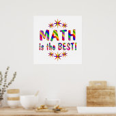 Poster Les mathématiques sont les meilleures (Cuisine)