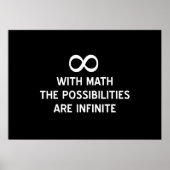 Poster Les maths et les possibilités infinies (Devant)