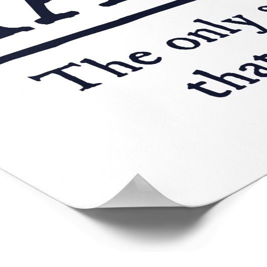 Poster Les Maths Le Seul Sujet Qui Compte (Coin)