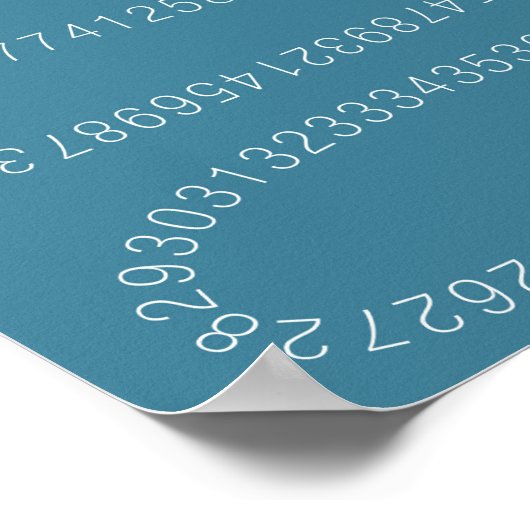 Poster Les maths ne comptent que le sujet. (Coin)