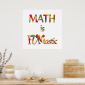 Poster Les maths sont amusantes (Cuisine)