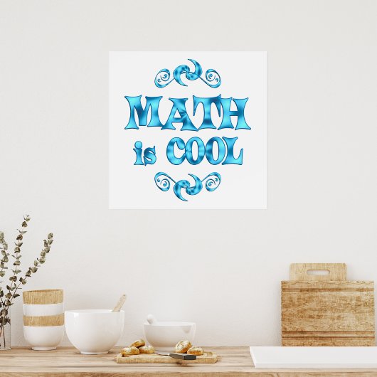 Poster Les maths sont Cool (Cuisine)
