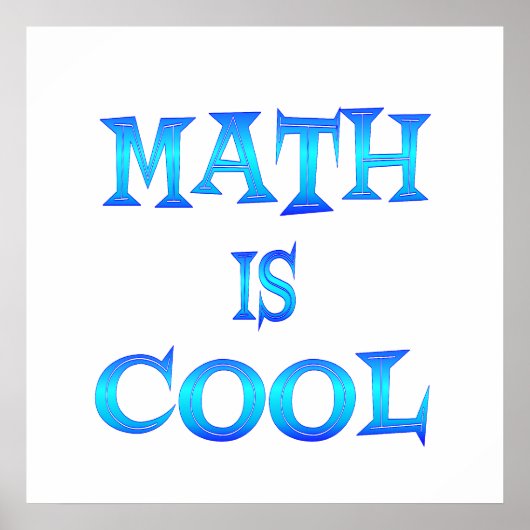 Poster Les maths sont Cool (Devant)