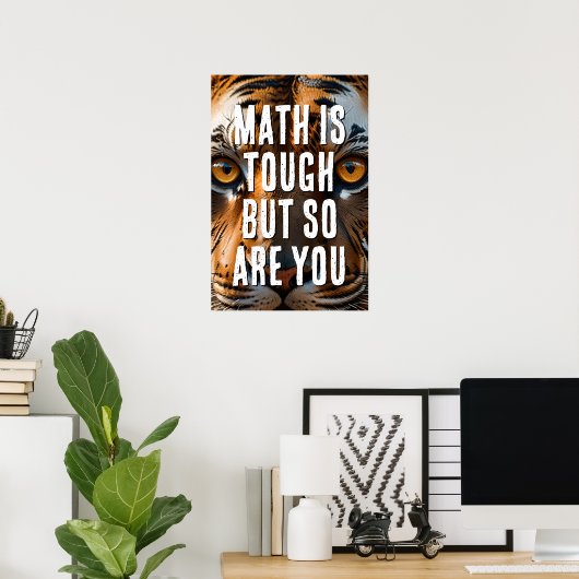 Poster Les Maths Sont Difficiles Mais Vous Aussi (Bureau à domicile)