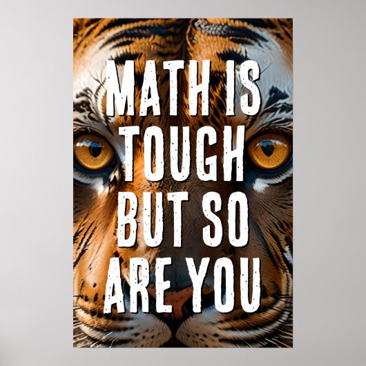 Poster Les Maths Sont Difficiles Mais Vous Aussi (Devant)
