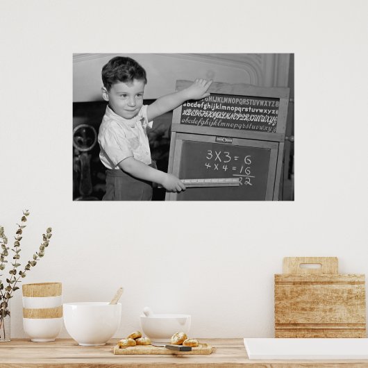 Poster Les maths sont faciles (Cuisine)