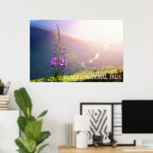Poster Les mauvaises herbes dans le parc national des Gla (Bureau à domicile)
