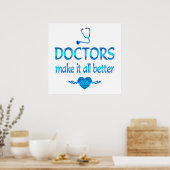 Poster Les médecins améliorent la situation (Cuisine)