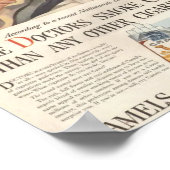 POSTER LES MÉDECINS FUMENT CAMEL (Coin)