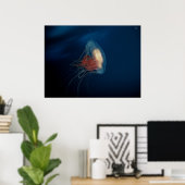Poster Les méduses dans l'océan (Bureau à domicile)