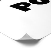 Poster Les meilleurs cadeaux Poppi Black Text du monde (Coin)