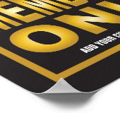 Poster Les membres ne signent que l'entrée privée (Coin)