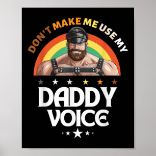 Poster Les Mens Ne Me Font Pas Utiliser Mon Papa Voice Fu