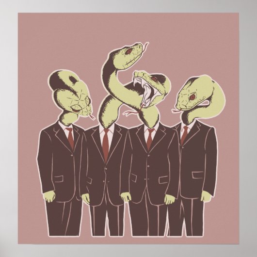 Poster Les menteurs à long ton (Devant)