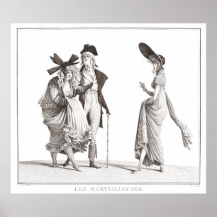 Poster Les Merveilleuses Mode française antique