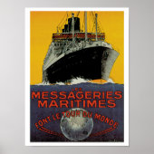 Poster Les Messageries Maritimes (Devant)