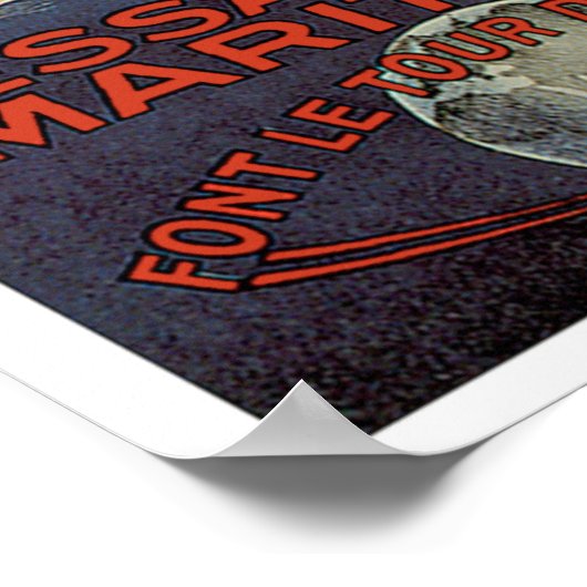 Poster Les Messageries Maritimes (Coin)