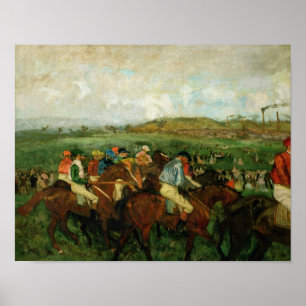 Poster Les messieurs d'Edgar Degas emballent, avant le
