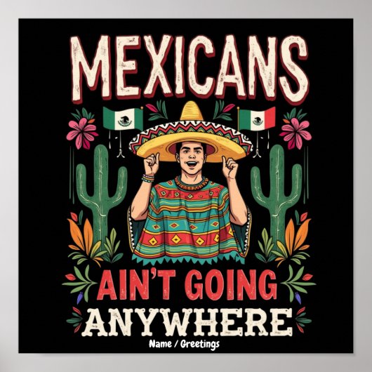 Poster Les Mexicains ne vont nulle part Une déclaration a (Devant)