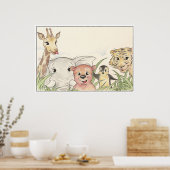 Poster Les mignons animaux (Cuisine)