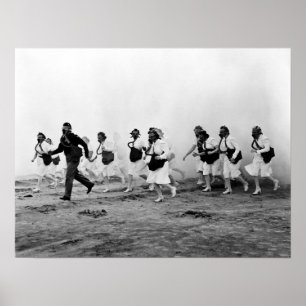 Poster Les militaires de 2ÈME GUERRE MONDIALE soignent la