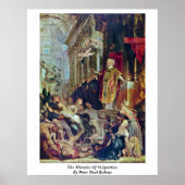 Poster Les Miracles De Saint Ignace Par Pierre Paul Ruben (Devant)