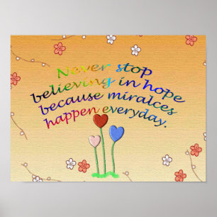 Poster Les miracles se produisent tous les jours