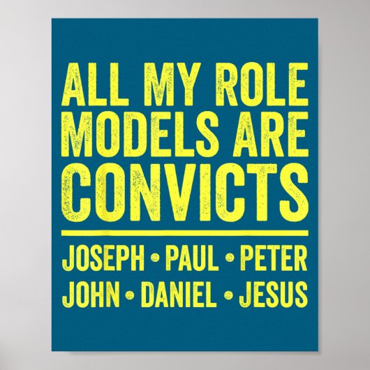 Poster Les modèles sont des condamnés joseph paul pierre (Devant)