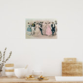 Poster Les modes Polka, du livre de la Dame de Godey (Cuisine)