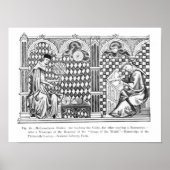 Poster Les moines mathématiciens : un enseignant au Globe (Devant)