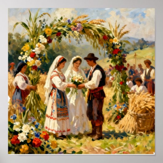 Poster Les Moissons d'Or Mariage (Devant)
