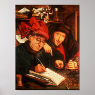 Poster Les Money Lenders, après Massys