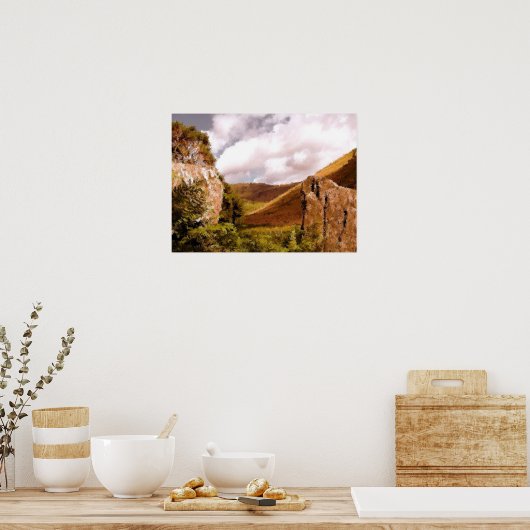 POSTER LES MONTAGNES (Cuisine)