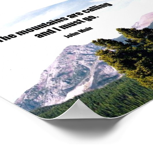 Poster Les montagnes appellent... (Coin)