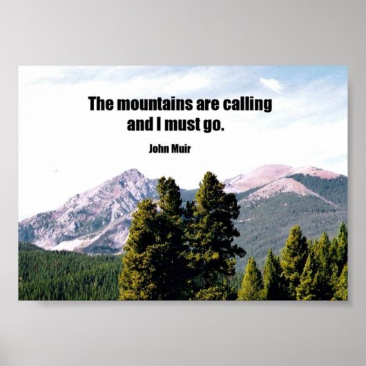 Poster Les montagnes appellent... (Devant)