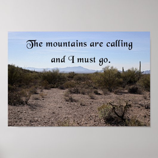 Poster Les montagnes appellent (Devant)