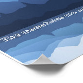 Poster Les montagnes appellent l'affiche (Coin)