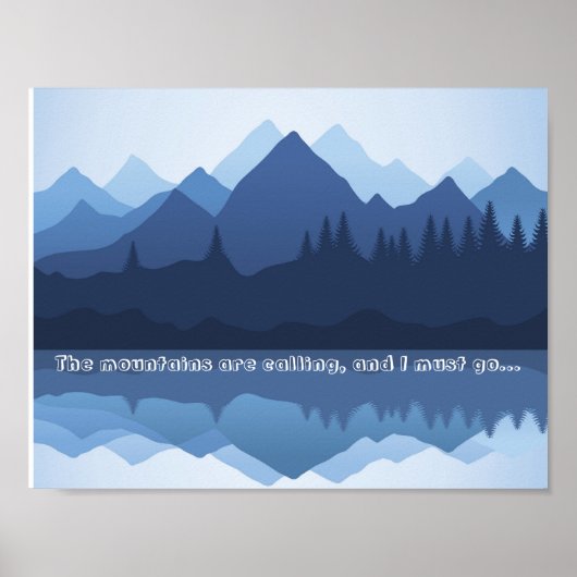 Poster Les montagnes appellent l'affiche (Devant)