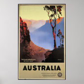 Poster Les Montagnes Bleues, Australie, (Devant)