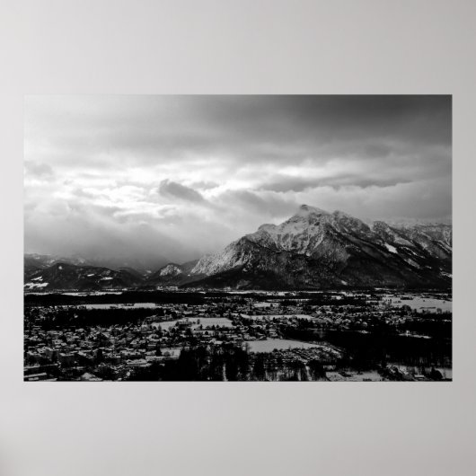 Poster Les montagnes de Salzbourg (Devant)