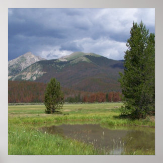 Poster Les montagnes du Colorado