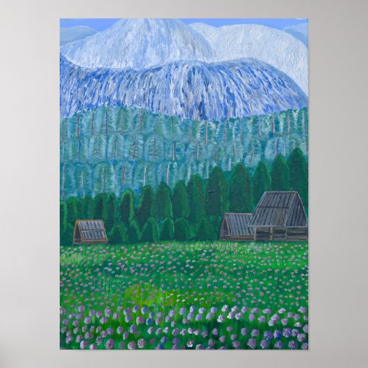 Poster Les montagnes du Tatra Pologne (Devant)